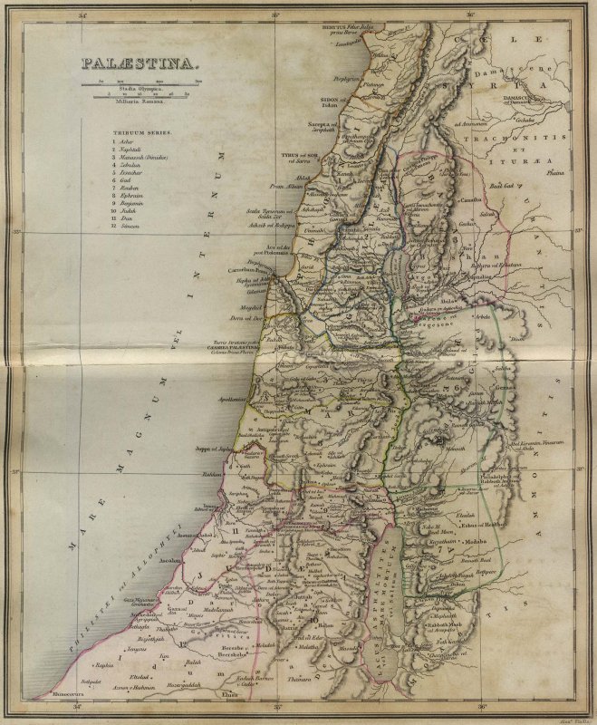 Mapa-de-la-Antigua-Palestina-Palaestina-