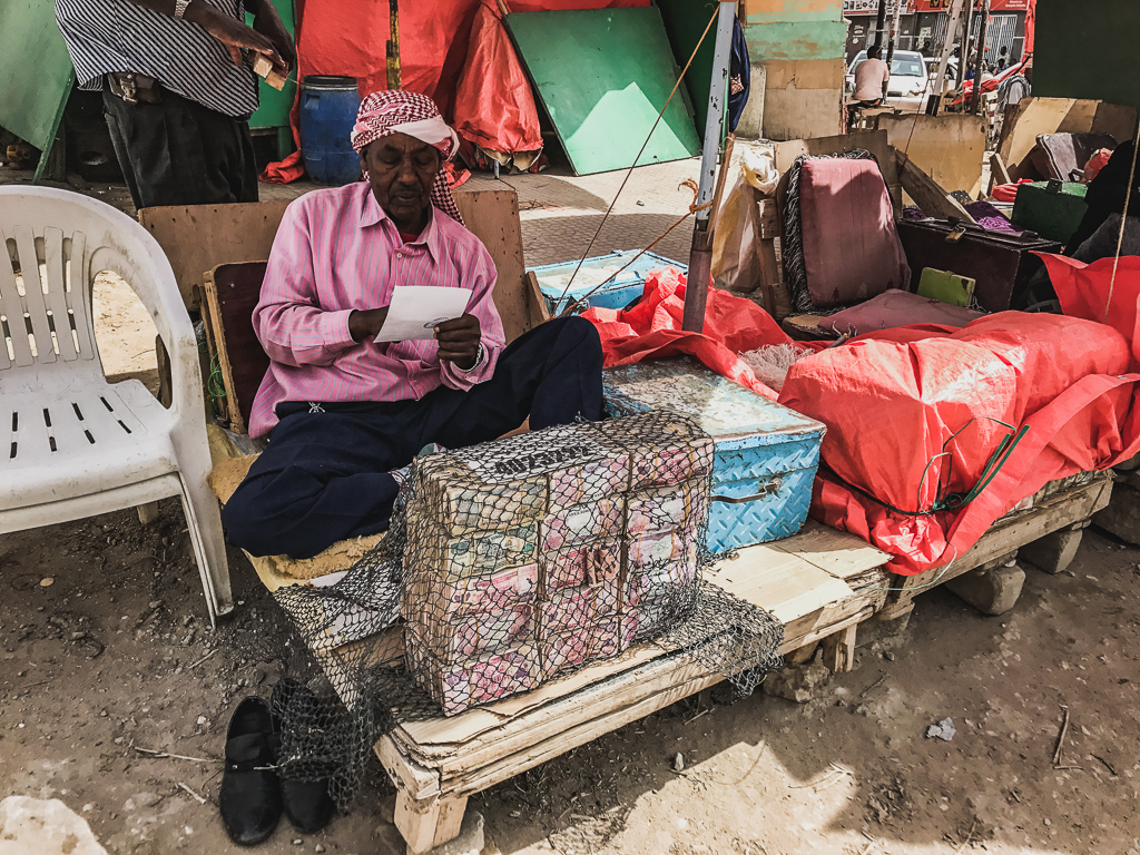 Money exchange in Hargeisa, Somaliland